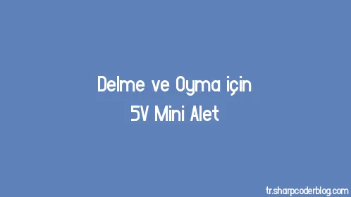 Delme ve Oyma için 5V Mini Alet - Thumbnail