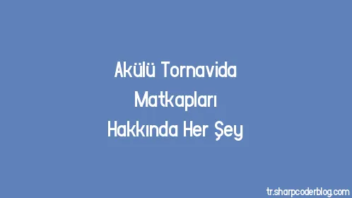 Akülü Tornavida Matkapları Hakkında Her Şey - Thumbnail