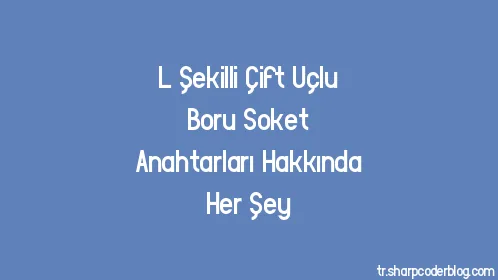 L Şekilli Çift Uçlu Boru Soket Anahtarları Hakkında Her Şey - Thumbnail