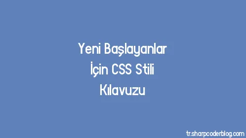 Yeni Başlayanlar İçin CSS Stili Kılavuzu - Thumbnail