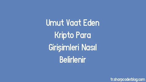 Umut Vaat Eden Kripto Para Girişimleri Nasıl Belirlenir - Thumbnail