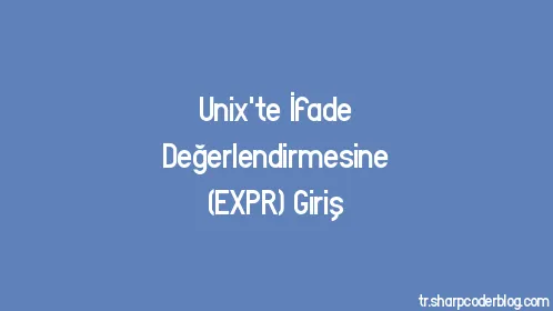 Unix'te İfade Değerlendirmesine (EXPR) Giriş - Thumbnail