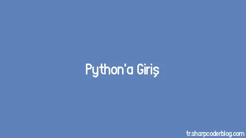 Python'a Giriş - Thumbnail