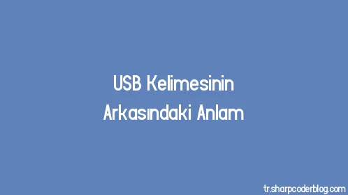USB Kelimesinin Arkasındaki Anlam - Thumbnail