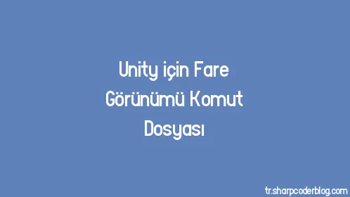 Unity için Fare Görünümü Komut Dosyası - Thumbnail