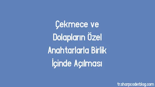 Çekmece ve Dolapların Özel Anahtarlarla Birlik İçinde Açılması - Thumbnail