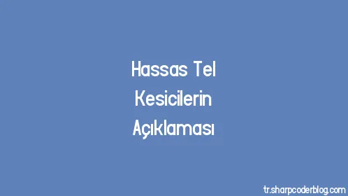 Hassas Tel Kesicilerin Açıklaması - Thumbnail