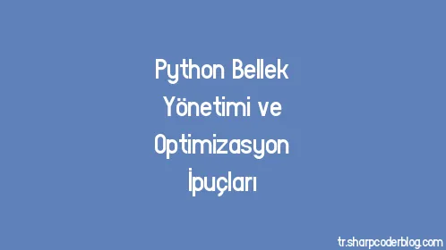 Python Bellek Yönetimi ve Optimizasyon İpuçları - Thumbnail