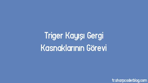 Triger Kayışı Gergi Kasnaklarının Görevi - Thumbnail