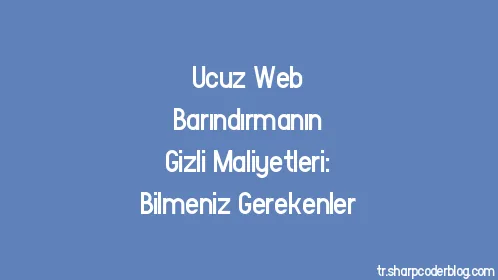 Ucuz Web Barındırmanın Gizli Maliyetleri: Bilmeniz Gerekenler - Thumbnail