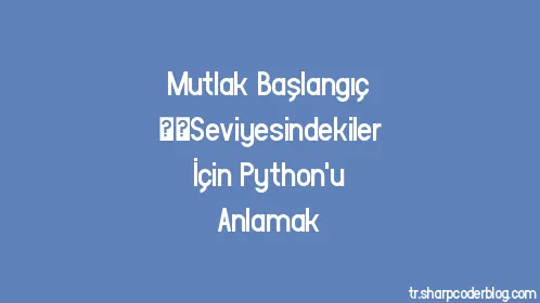 Mutlak Başlangıç ​​Seviyesindekiler İçin Python'u Anlamak - Thumbnail