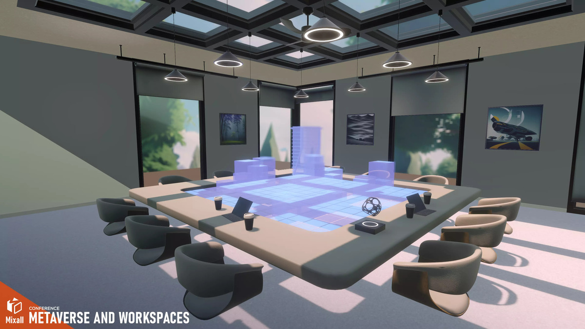 Metaverse ve Çalışma Alanları - Konferans - Unity Asset Store Paketi.