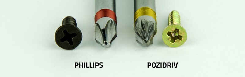 Phillips, Pozidriv'e karşı.