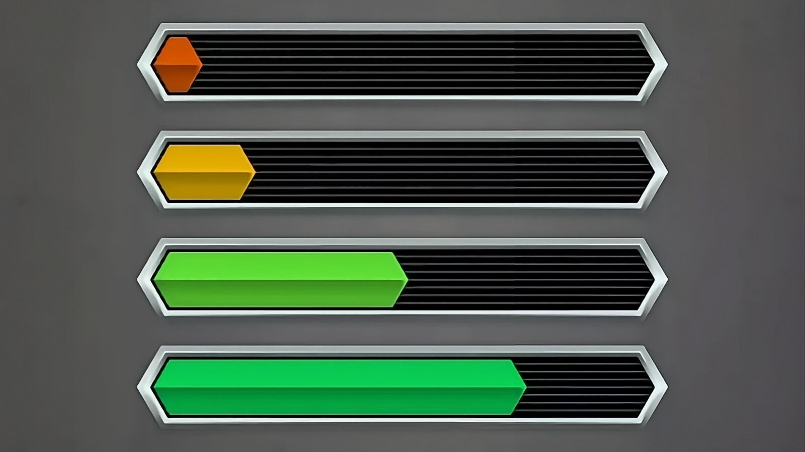 Sağlık ve İlerleme Çubuğu Pro (Mana, Dayanıklılık, Enerji...) Birlik Varlık Mağazası Paketi.