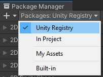 Unity Paket Yöneticisi Kaydı