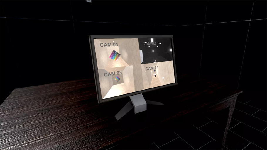 Unity'de Güvenlik Kamera Sistemi.